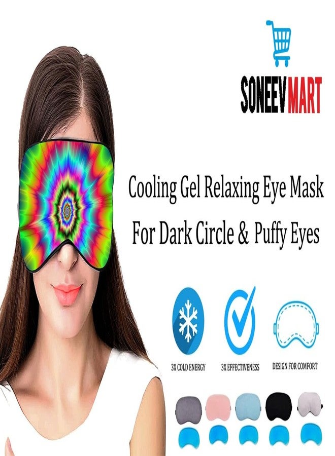 SONEEV MART قناع العين الجل الفاخر من سونيف مارت للاسترخاء المهدئ وتخفيف التوتر، قابل لإعادة الاستخدام، ومثالي للعلاج البارد، لعلاج انتفاخ العينين والهالات السوداء والصداع. - Image 3