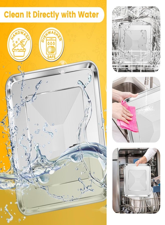 GWY Air Fryer Tray Replacement for Cuisinart TOA-60 TOA-65 TOA-70 Toaster Air Fryer Convection Oven, 12.4 * 11'' Non-stick Mesh Air Fryer Steel Basket Wire Rack Accessories Parts, Dishwasher Safe - Image 4