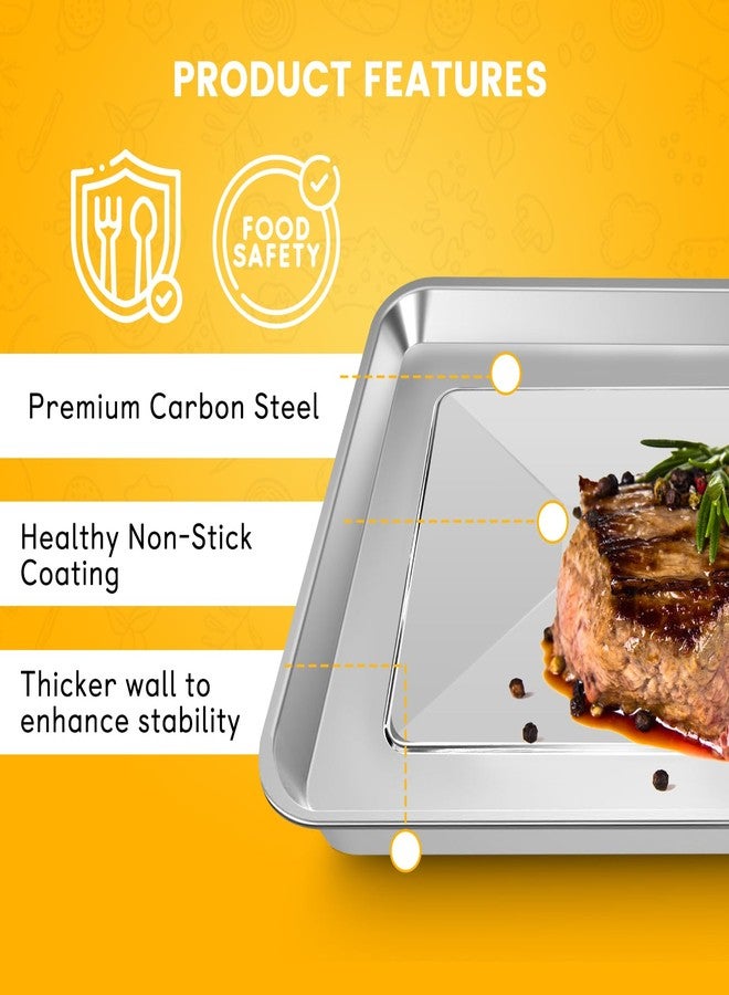 GWY Air Fryer Tray Replacement for Cuisinart TOA-60 TOA-65 TOA-70 Toaster Air Fryer Convection Oven, 12.4 * 11'' Non-stick Mesh Air Fryer Steel Basket Wire Rack Accessories Parts, Dishwasher Safe - Image 5