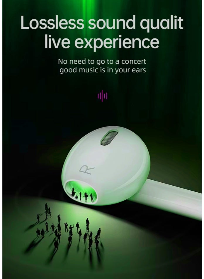 أفضل سماعات أذن سلكية من النوع C مزودة بميكروفون | كابل متين بطول ۱.۲ متر | صوت مكاني عالي الدقة، صوت جهير عميق وتقليل الضوضاء | مريحة عند الارتداء | سماعة رأس صوتية USB-C عالمية (بيضاء) - Image 5