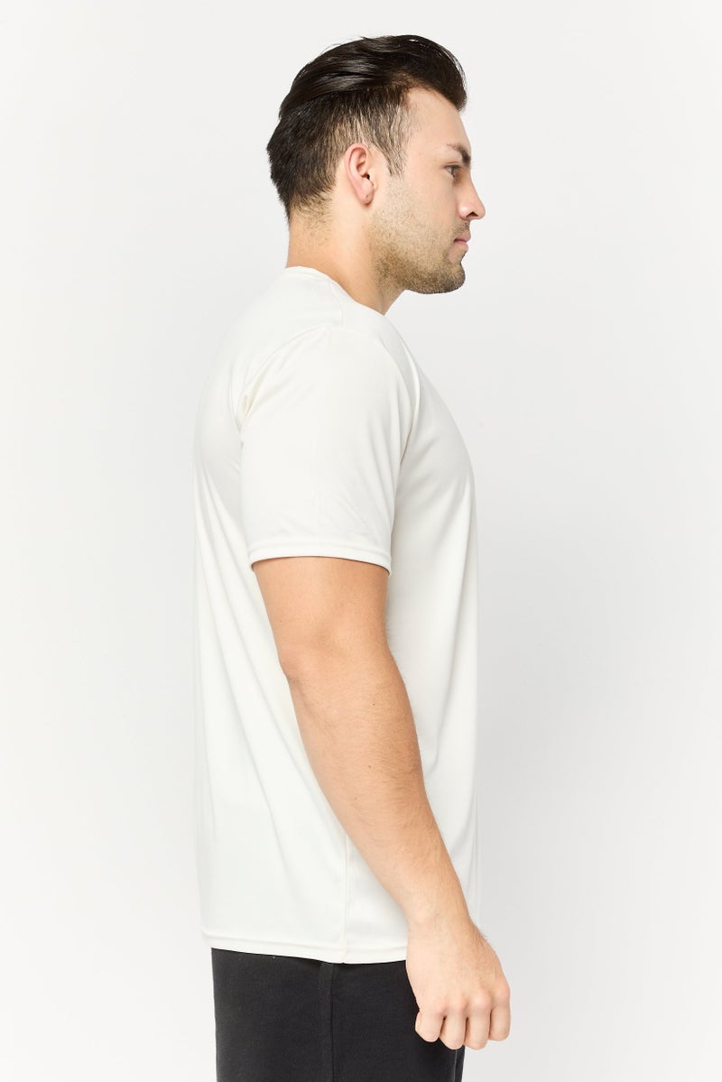 RBX تي شيرت تدريب قصير الأكمام للرجال، رياضي، لون أبيض فاتح - Image 3