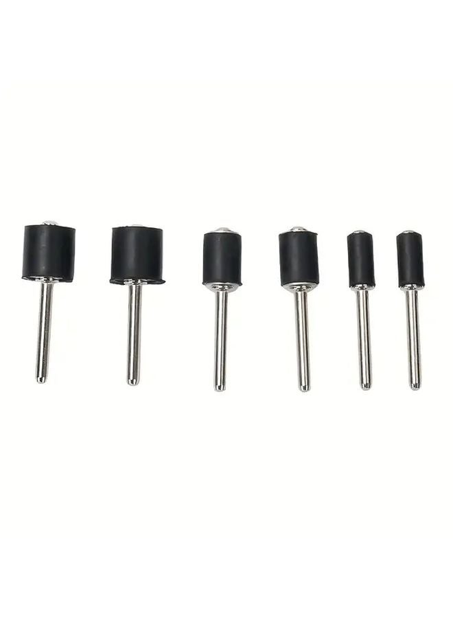 6pcs 1 8 Inch Rubber Mandrel Grinder Drum Sanding Kit Rotary Tool Accessory - Image 1
