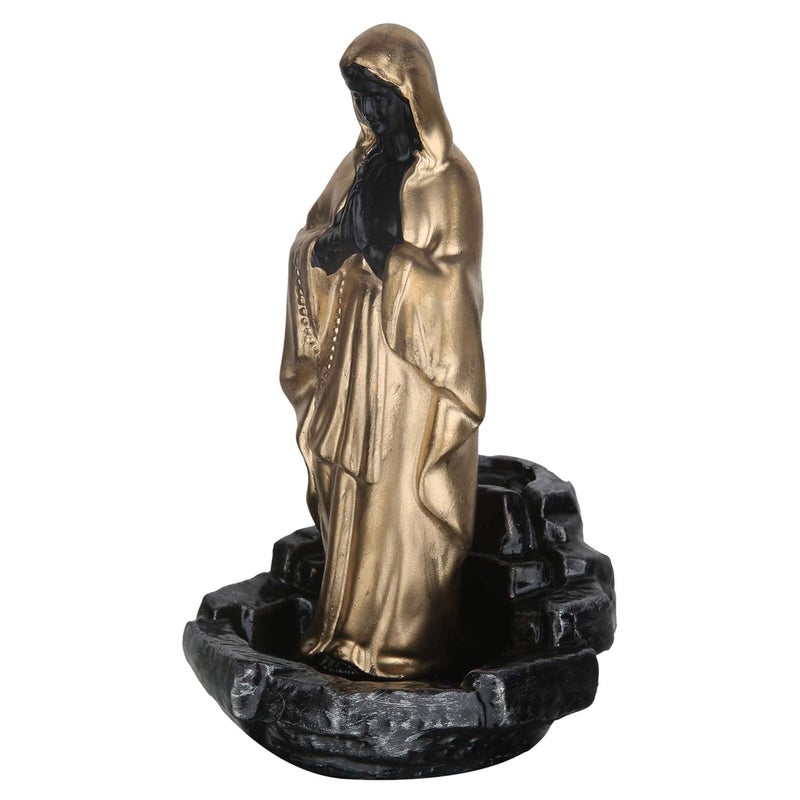 Craftam Big Size Virgin Mother Mary Smoke Backflow Cone Incense Holder with 20 Incense Cones Christian Religious Gifts LWH 10X10X19 cm - Image 4