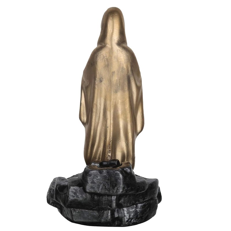 Craftam Big Size Virgin Mother Mary Smoke Backflow Cone Incense Holder with 20 Incense Cones Christian Religious Gifts LWH 10X10X19 cm - Image 5