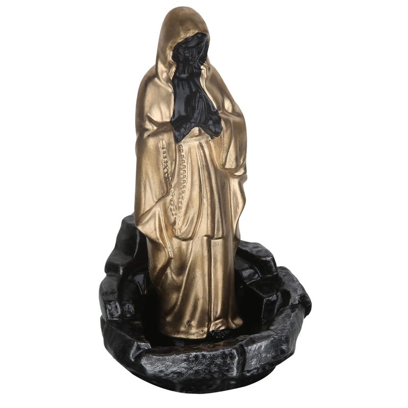 Craftam Big Size Virgin Mother Mary Smoke Backflow Cone Incense Holder with 20 Incense Cones Christian Religious Gifts LWH 10X10X19 cm - Image 3