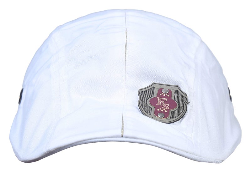 Zacharias Men's Cotton Golf Cap (Pack of 1) (CL-01_White_Free Size) - Image 1