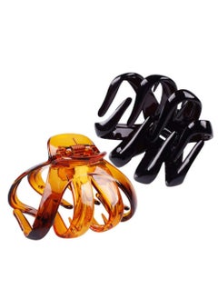 Oasisgalore 2 Pack Classic Medium Claw Clips: Strong Hold, Ideal for Women & Girls' Hairstyling.  - Image 2