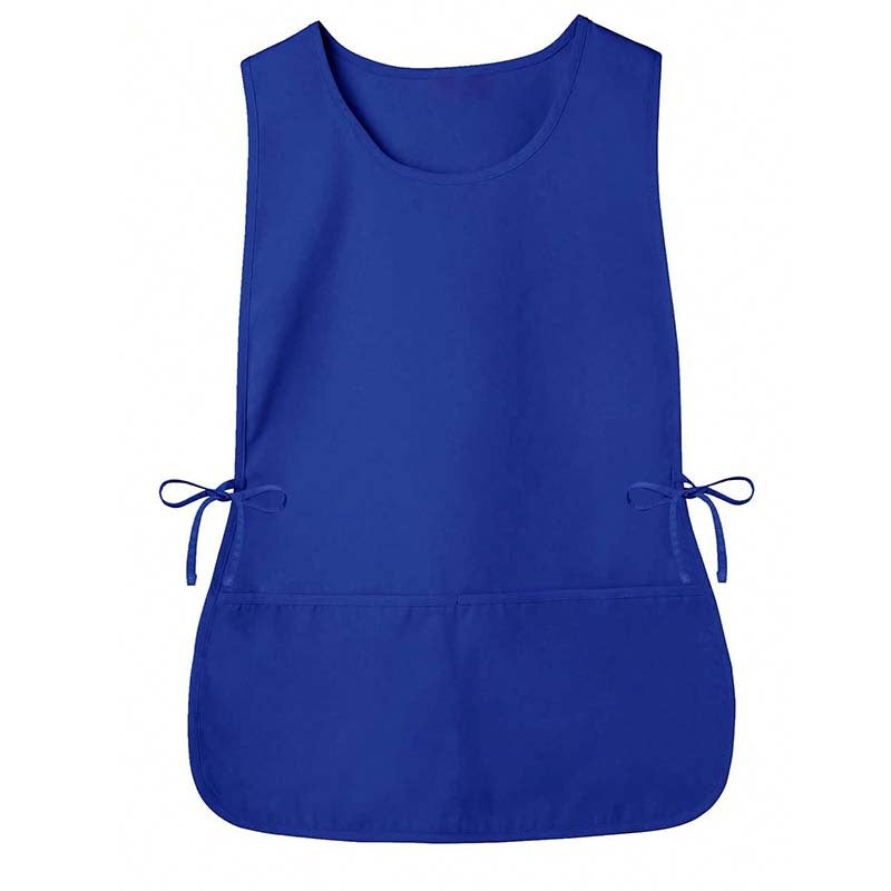New Apron Vest with Pebble Pattern and Side Ties Blue