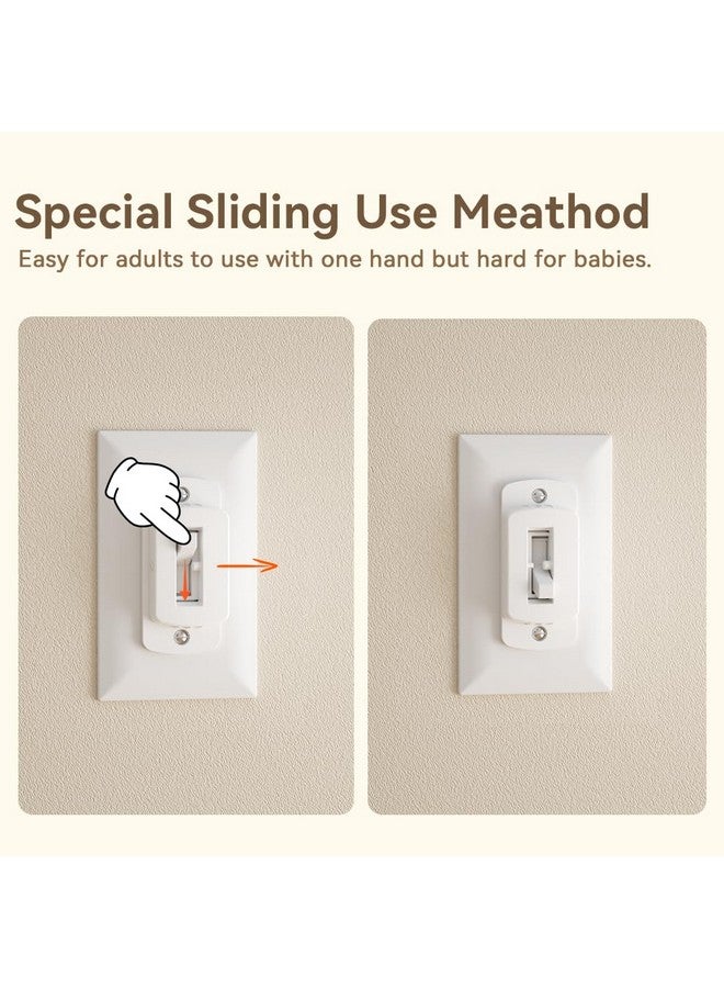 Eudemon EUDMEON 3 Pack Light Switch Guard Cover,Child Proof Wall Switch Guard Baby Safety Light Switch Cover prevent from Lights Turning on/off by kids (White) - Image 2