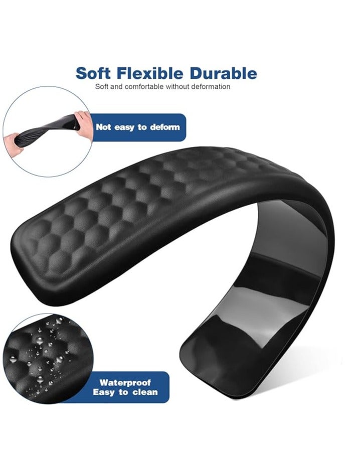 erorex Keyboard Wrist Rest,Keyboard Pad Upgrade Enlarge Gel Memory Foam Set Keyboard Rest Cushion Support for Office, Computer Laptop Comfortable Lightweight for Easy Typing Pain Relief, Black - Image 5