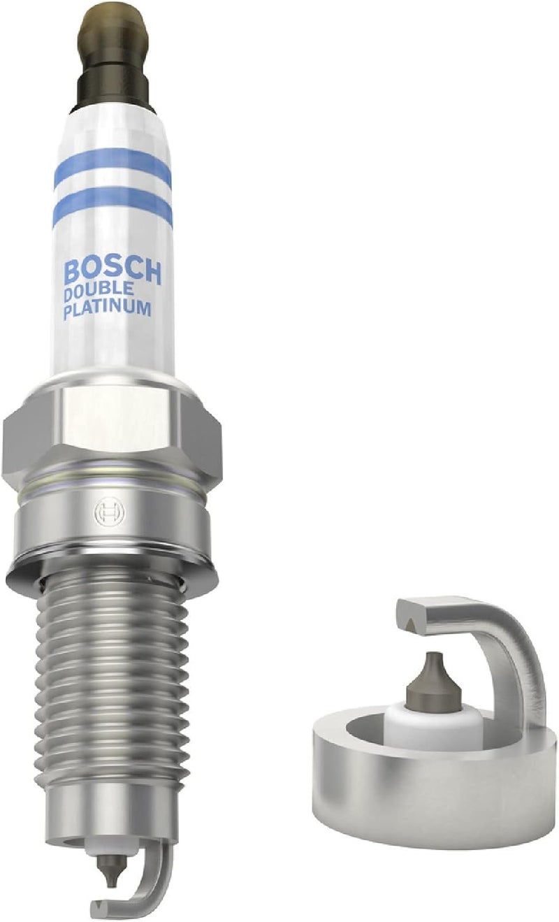 BOSCH YR7LPP332W Double Platinum Spark Plug - Up to 3X Longer Life for Select Audi A3 Quattro, TT; Porsche Cayenne; Volkswagen Eos, Golf, R32, Touareg - Image 3