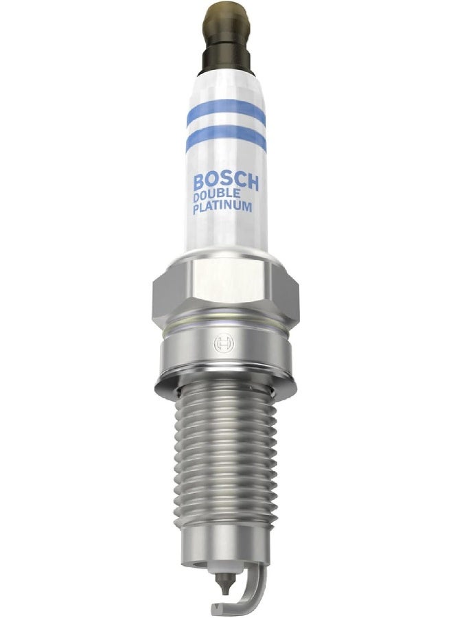 BOSCH YR7LPP332W Double Platinum Spark Plug - Up to 3X Longer Life for Select Audi A3 Quattro, TT; Porsche Cayenne; Volkswagen Eos, Golf, R32, Touareg - Image 2