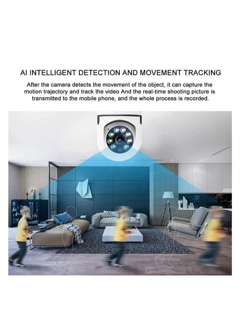 2Pcs Light Bulb Security Camera 2.4GHz & 5G WiFi Outdoor, 1080P E27 Light Socket Security Camera, Indoor 360° Home Security Cameras, Full Color Day and Night - Image 4