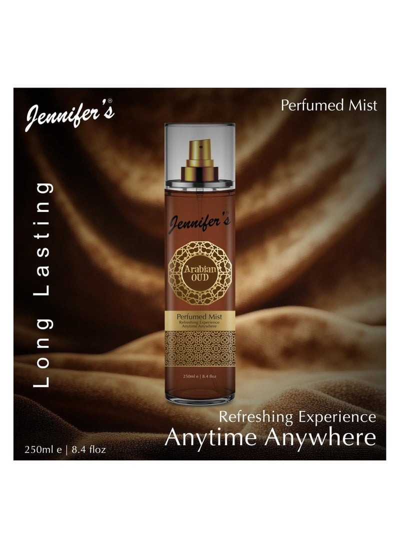 Jennifer's Jennifer's Arabian Oud Perfumed Mist 250 ML - Refreshing Experience Anytime, Anywhere  - Image 2