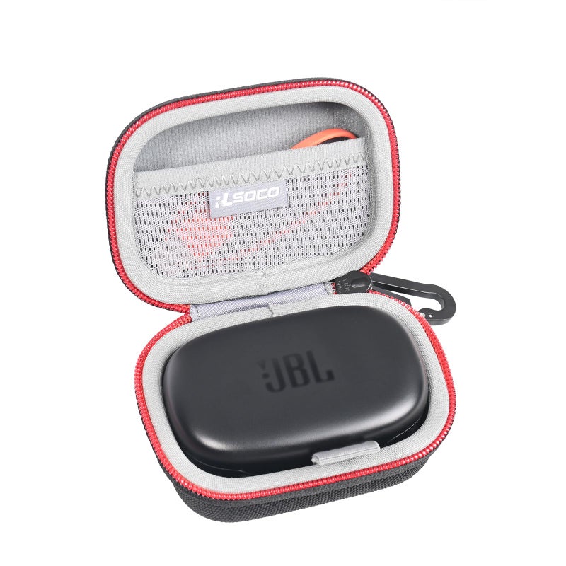 RLSOCO Hard Case for JBL Endurance Peak 3 True Wireless Active Earbuds | Storage Pouch with Sturdy Metal Hook | Compact Design with YKK Zipper (Case Only) - Image 1