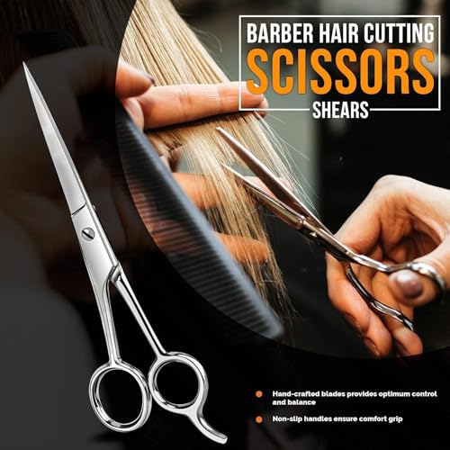 Doberyl Professional Salon Barber Hair Cutting Scissors Men Beard and Mustache Styling Trimming Scissor (Combo of 4) - Image 2