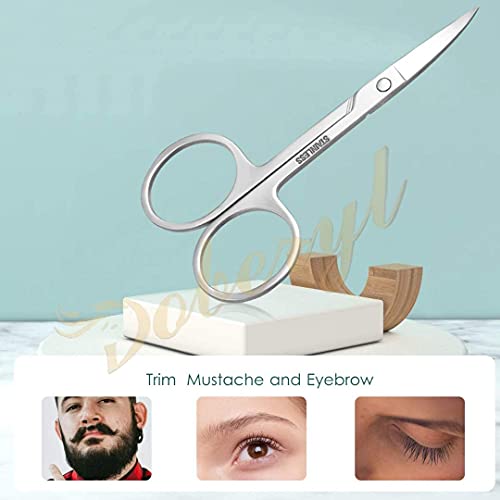 Doberyl Professional Salon Barber Hair Cutting Scissors Men Beard and Mustache Styling Trimming Scissor (Combo of 4) - Image 5