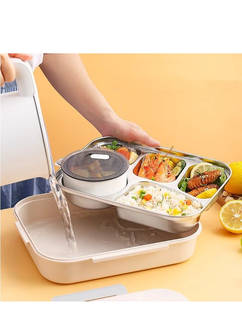 فوود صندوق غداء من الفولاذ المقاوم للصدأ - حل متين وصديق للبيئة وأنيق لتخزين الطعام - Image 5