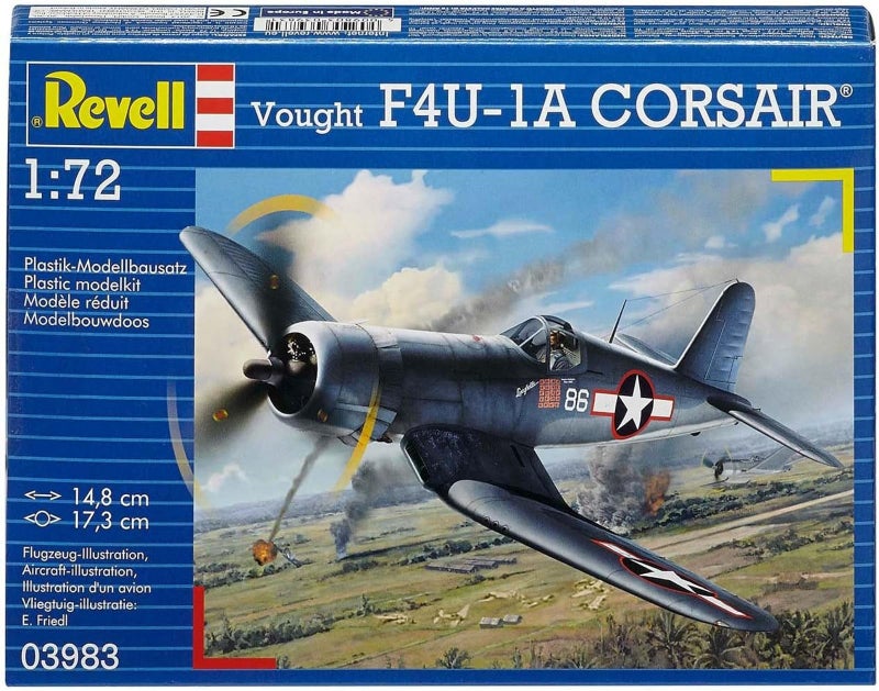 Revell مجموعة نموذج طائرة ريفيل ألمانيا فاوغت F4U-1A كورسير - Image 2