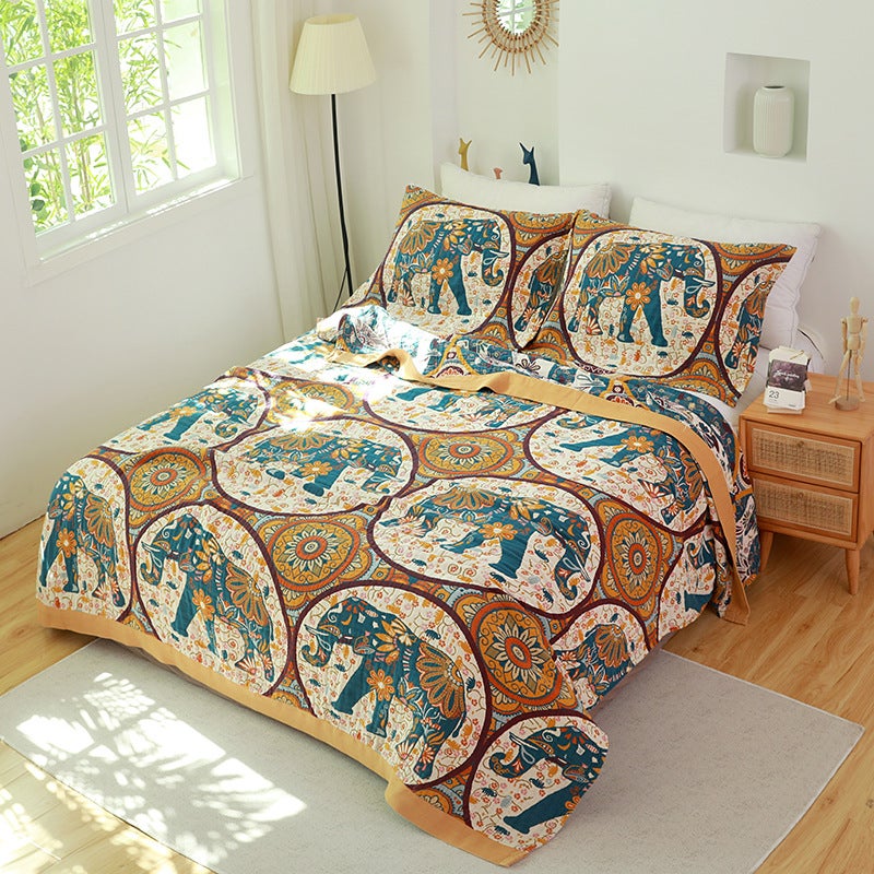 Summer Five-Layer Gauze Towel Quilt Office Nap Blanket Cotton Air Conditioning Towel Blanket - Image 3