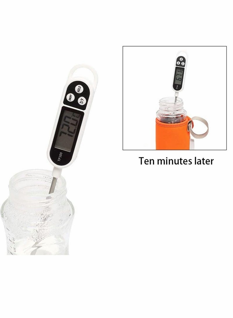 KASTWAVE حقيبة تسخين الزجاجات غطاء تسخين الحليب غطاء زجاجة الرضاعة غطاء ساخن محمول لمشروبات زجاجة الأطفال للسفر بالسيارة والتسوق (برتقالي) - Image 3