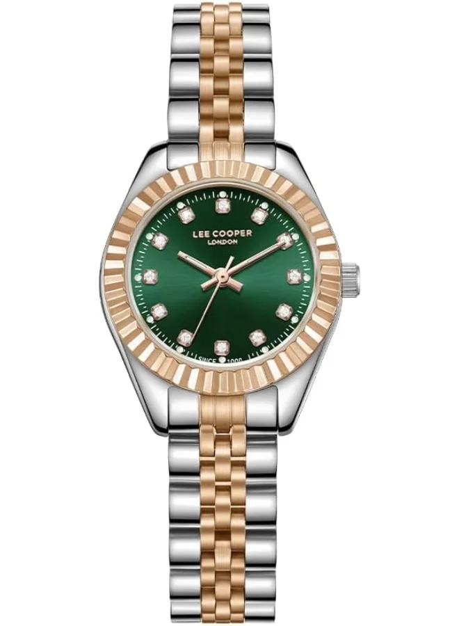 Lee Cooper Lee Cooper Women's Watch, Analog Display and Metal Strap - LC07956.570, Two Tone