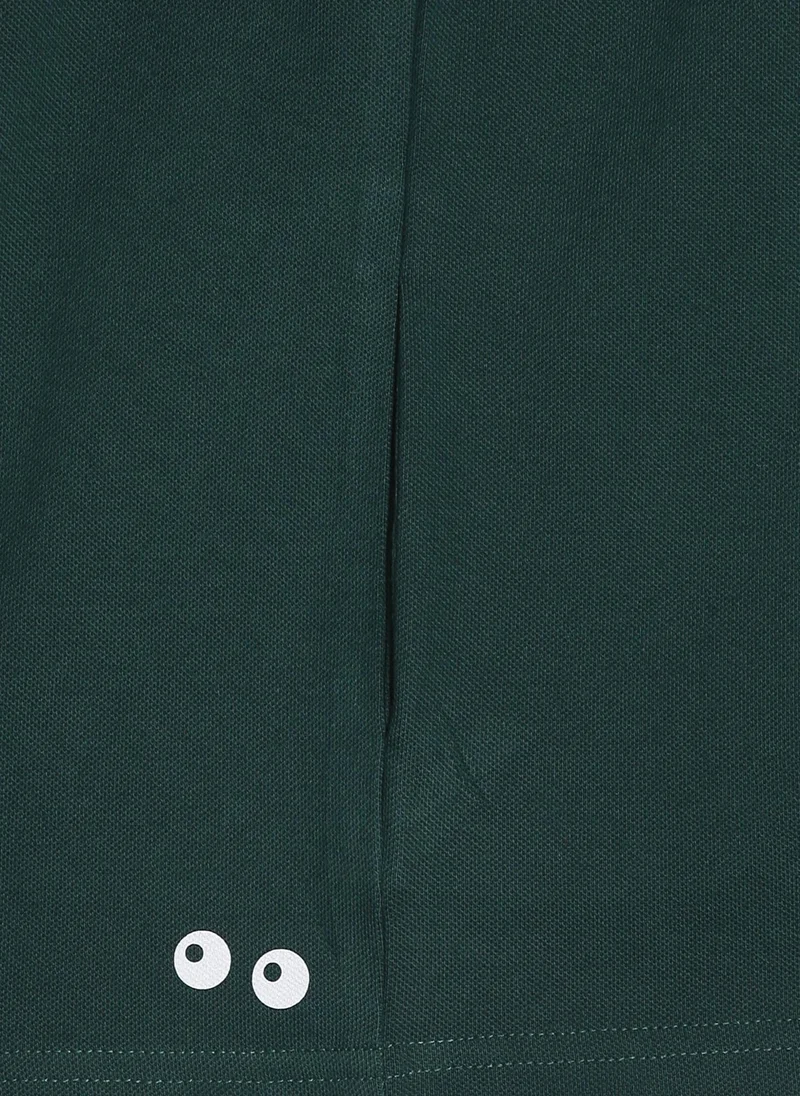 Pilolo Classic Unisex Knit Cotton Polo - Green