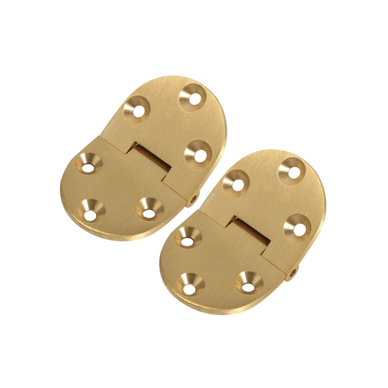 Folding Table Hinge 2-Pack: High Quality Brass Material - Wear Resistant Corrosion Resistant Hinge for Folding Tables & Butler Trays - Image 5