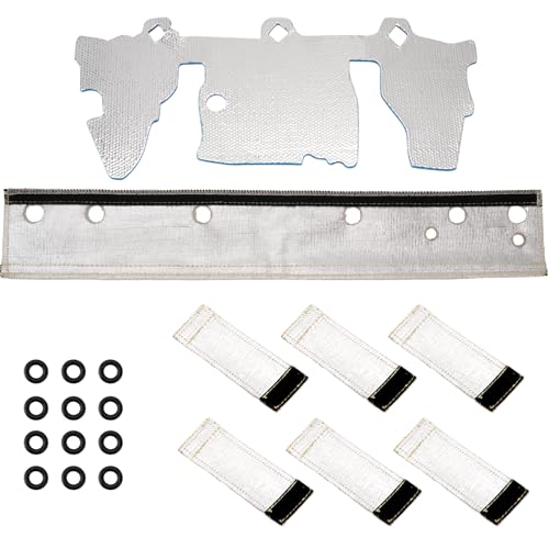 Racewill Fuel Rail & Injector Cover Kit Heat Shield Kit 010378 Compatible with 1997-2004 Jeep Grand Cherokee Wrangler TJ 4.0L Engine - Image 1