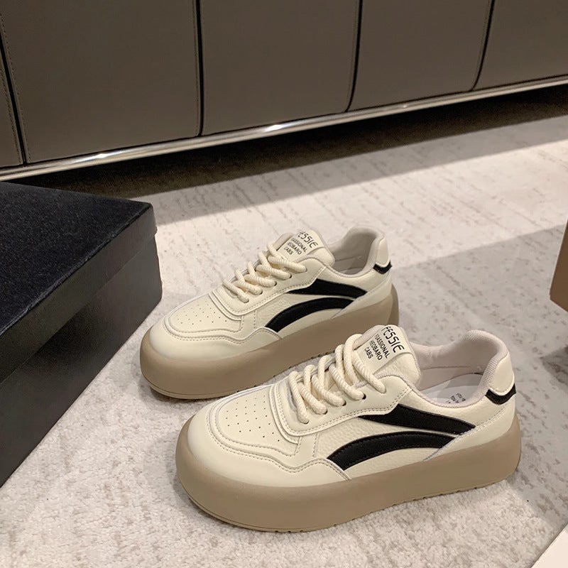 Girls' 2025 Spring New Color Matching Thick-Soled German Training Shoes Boys Middle And Big Children'S All-Match Casual Sports Sneakers - Image 5
