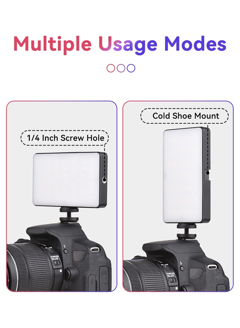 LEOKOR Photography Color Fill Light, W140 RGB LED Video Light, Portable LED Camera Light, 2500K-9000K Dimmable 20 Lighting Effects, Rechargeable LED Lighting for Photography, Video Conference, TikTok, Vlog - Image 3