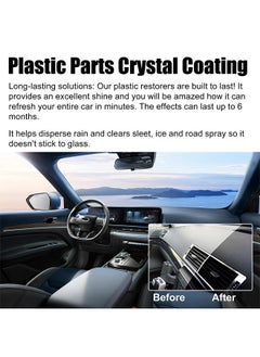 RAYHONG Plastic Parts Crystal Coating, Long-Lasting Restorer and Refresher Agent for Automotive Plastic Parts, Crystal Coating for Car Plastic Parts, Plastic Restorer for Car  - Image 3