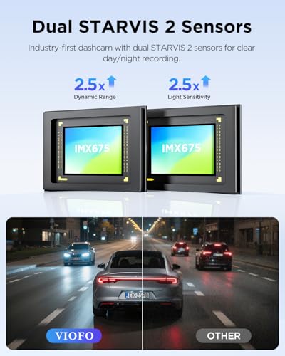 VIOFO A229 Plus Dash Cam Front and Rear, Dual STARVIS 2 Sensors, 2 Channel HDR, 1440P+1440P Voice Control Car Dash Camera, 5GHz Wi-Fi, Support 512GB Max, Voice Control, Ultra-Precise GPS - Image 3