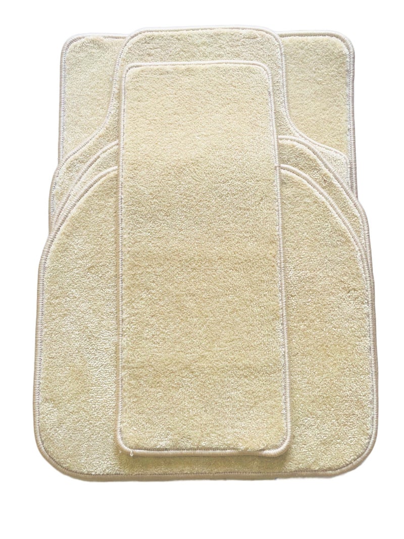 MAXQON Extra Soft Premium Quality 5-Piece Universal Car Floor Mat Set – Anti-Slip Backing, Durable & Easy to Clean - Image 2