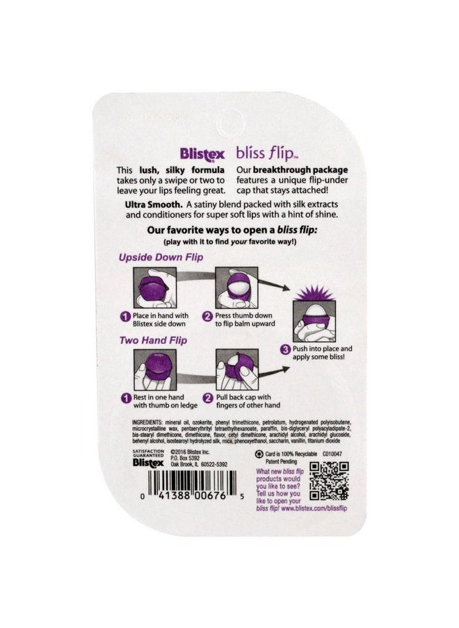 Blistex - Lipcare Lip Balm Soft & Silky Bliss Flip With Silk Extracts, 0.25 Oz - Image 1