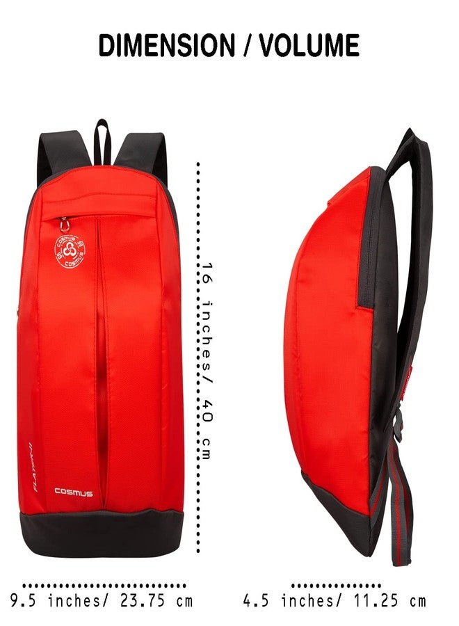 COSMUS Flater Red Small Outdoor Mini Standard Backpack 12L Daypack - Image 3
