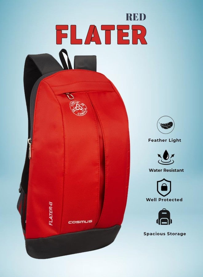 COSMUS Flater Red Small Outdoor Mini Standard Backpack 12L Daypack - Image 2