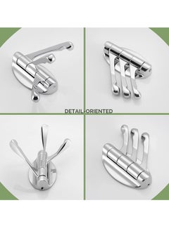 Swivel Towel Hooks for Bathroom Metal Foldable Hand Towel Coat Hooks for Wall Chrome 2 Pack - pzsku/Z1590076B6E958FDDBB79Z/45/_/1739170350/e442336a-3398-4518-81f5-2ca3f91f90b6