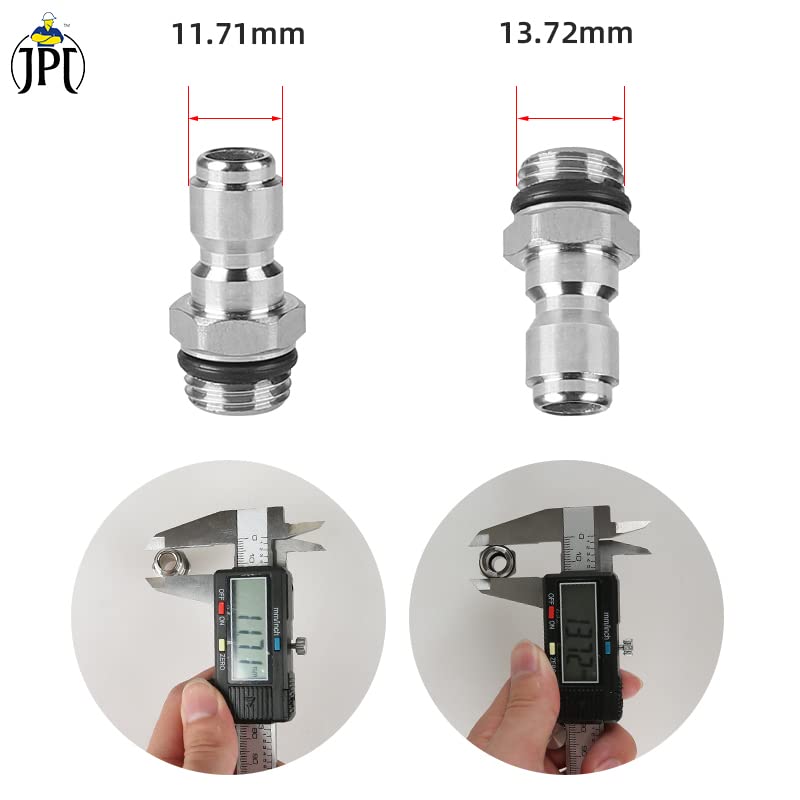 JPT Pressure Washer Coupler, Quick Connect Fittings 1/4 Inch Quick Coupler Female Socket with 1/4 Inch Male Connector - Image 5