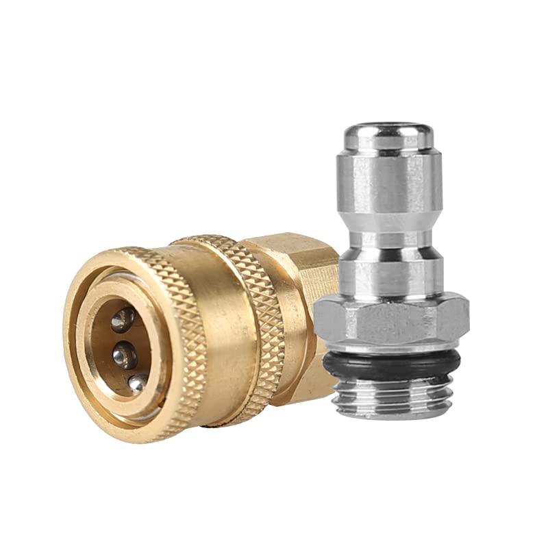 JPT Pressure Washer Coupler, Quick Connect Fittings 1/4 Inch Quick Coupler Female Socket with 1/4 Inch Male Connector - Image 3