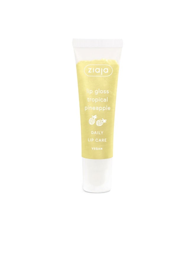 Ziaja Lip Gloss Tropical Pineapple 12ml - Image 1