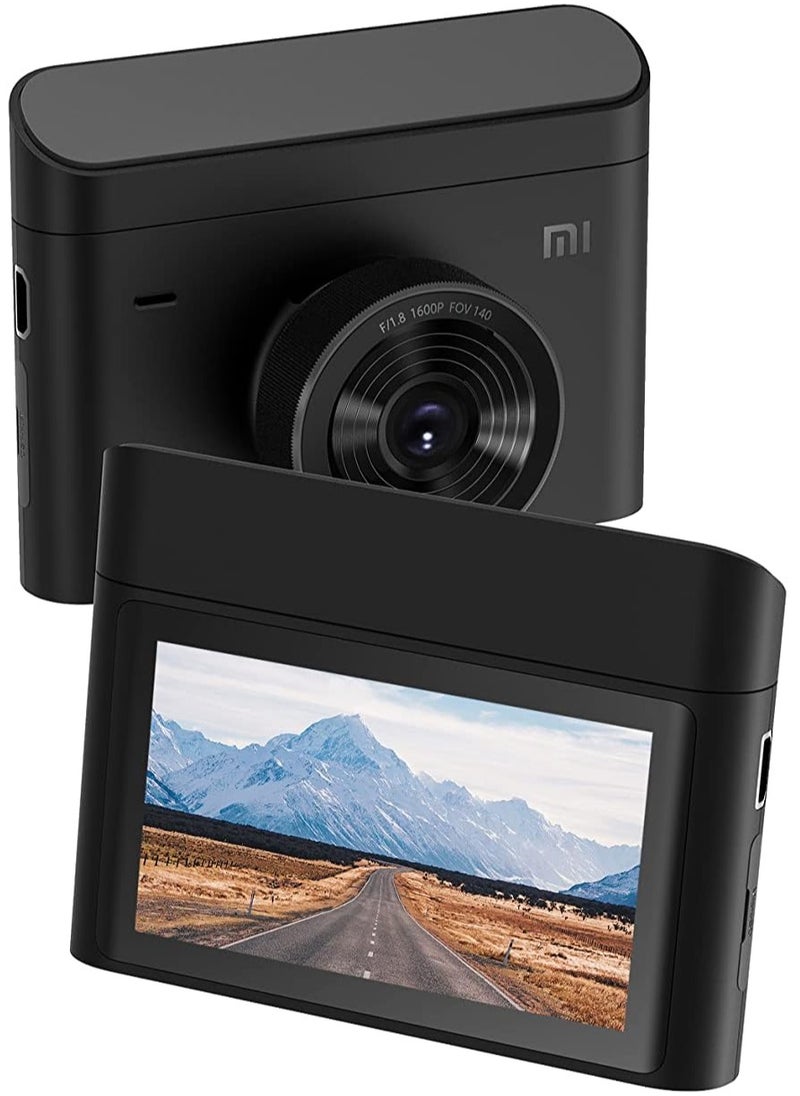 Xiaomi - Xiaomi Mi Dash Cam 2 2K 140 Degree Ultra Wide Angle 3D Digital Noise Reduction Camera Support Parking Monitor Mode Support Micro SD Card up to 32GB, Black, BHR4214TW - Image 1