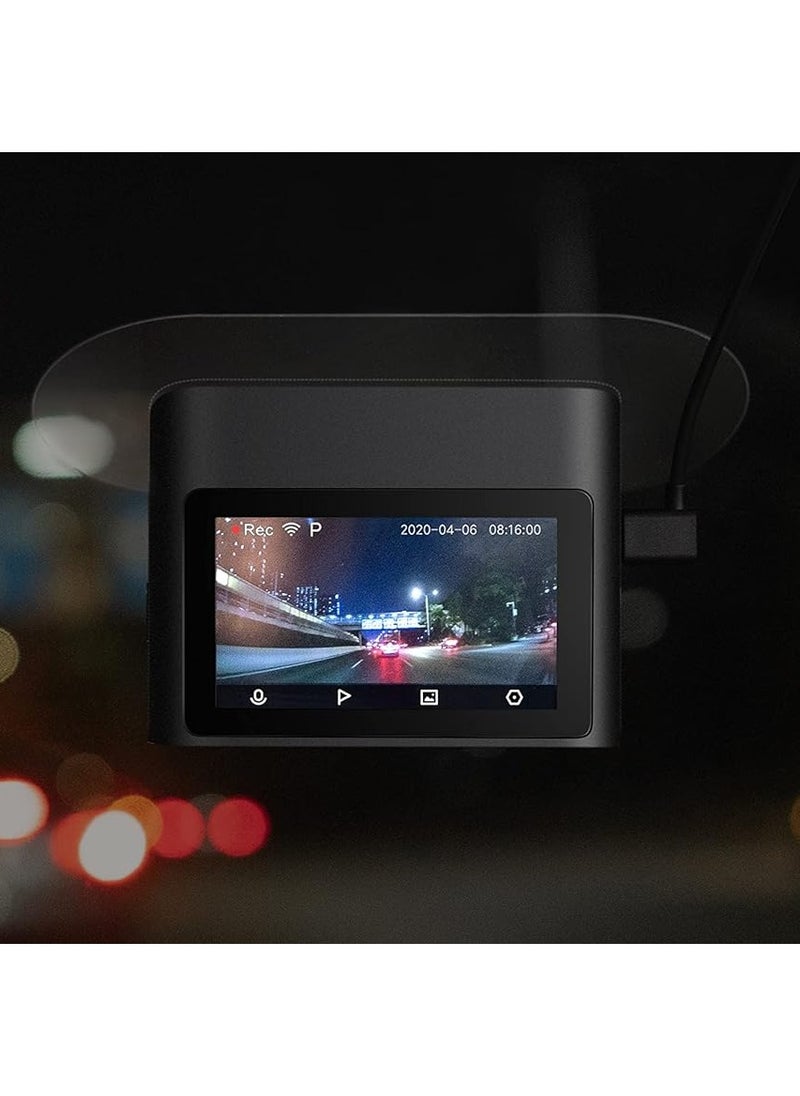 Xiaomi - Xiaomi Mi Dash Cam 2 2K 140 Degree Ultra Wide Angle 3D Digital Noise Reduction Camera Support Parking Monitor Mode Support Micro SD Card up to 32GB, Black, BHR4214TW - Image 1