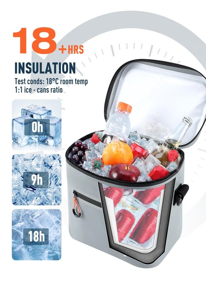 Sydioor Soft-Sided Cooler Bag, 10/20/32 Can Portable Ice Chest Box, Waterproof, Leak-Proof, Insulated Cooler for Lunch, Beach, Drink, Beverage, Travel, Camping, Picnic - Image 2