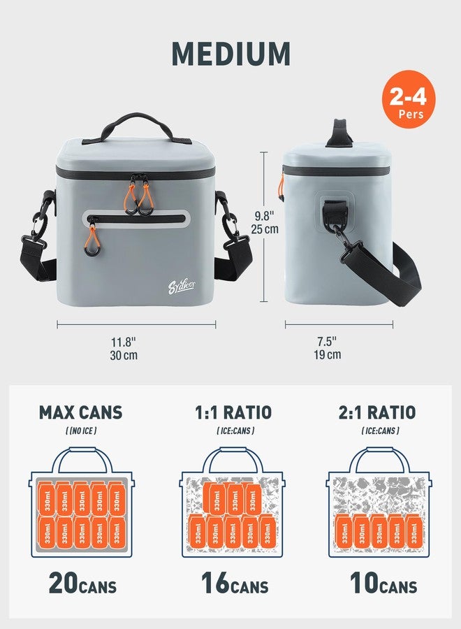Sydioor Soft-Sided Cooler Bag, 10/20/32 Can Portable Ice Chest Box, Waterproof, Leak-Proof, Insulated Cooler for Lunch, Beach, Drink, Beverage, Travel, Camping, Picnic - Image 4