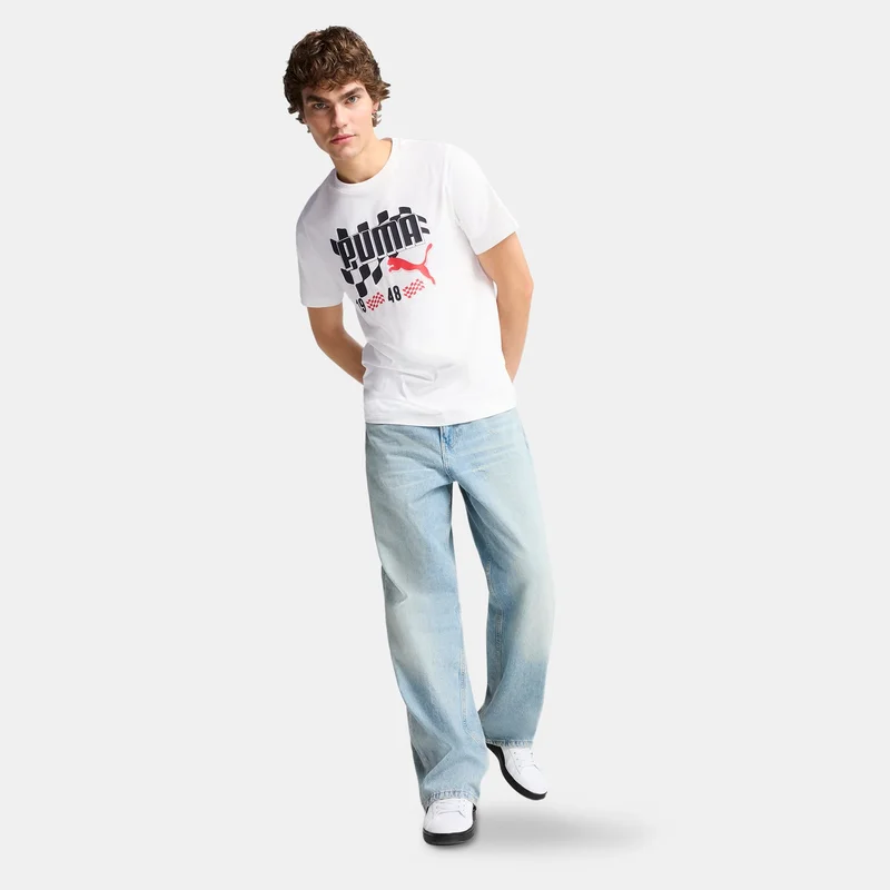 PUMA White Men's Graphics Flag T-Shirt for Men | Best Price UAE
