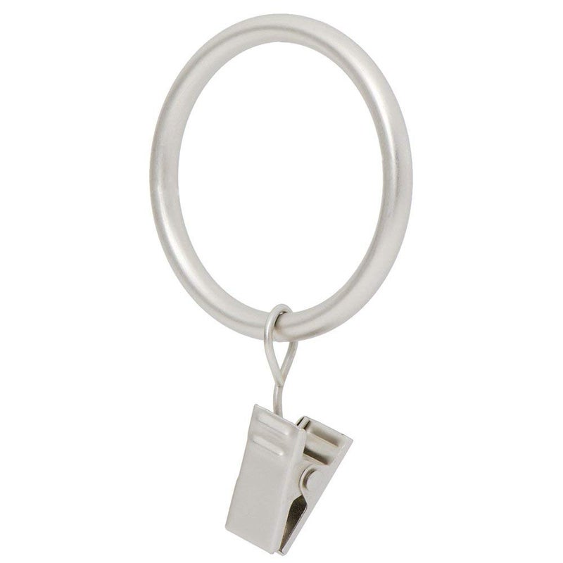 حلقة مشبك ستارة إيفيلون 17 مجموعة من 14 حلقة من النيكل المصقول