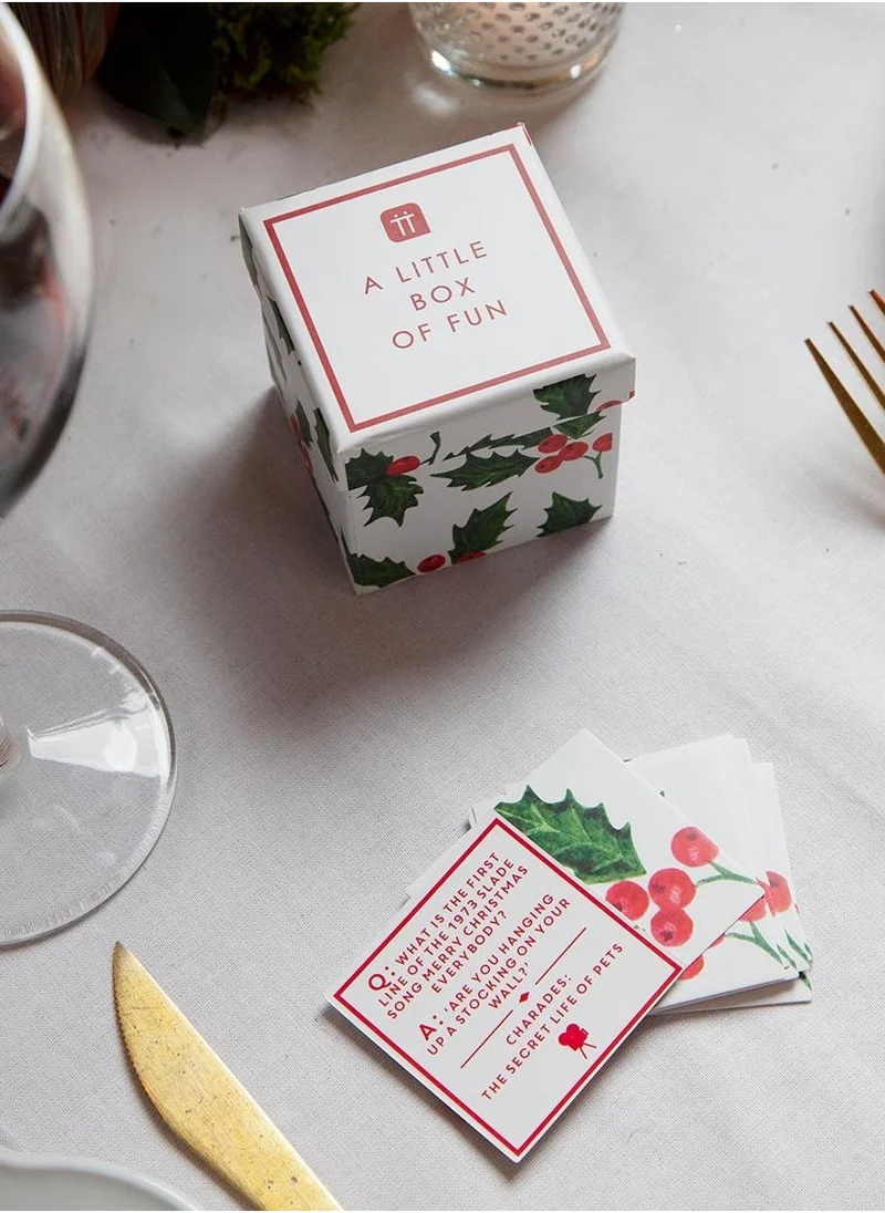 Talking Tables Botanical Christmas Trivia Game