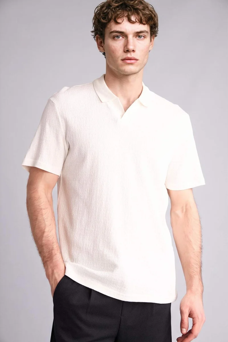 DeFacto Regular Fit Short Sleeve Polo T-Shirt