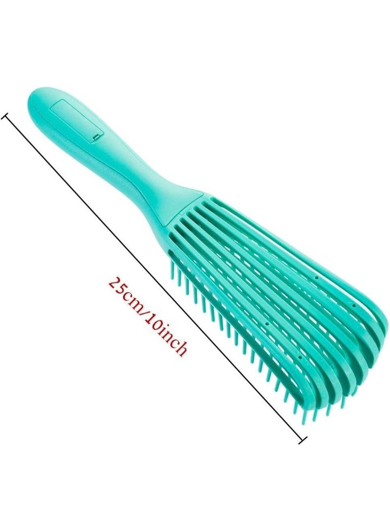 فرشاة فك تشابك الشعر المجعد - لطيفة لتصفيف الشعر - سهلة الحمل وخفيفة الوزن - مشط للشعر المجعد لتصفيفه وفك تشابكه - Image 3